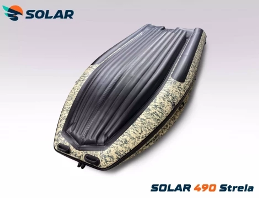 Лодка надувная моторная solar-490 strela jet tunnel с фальшбортом