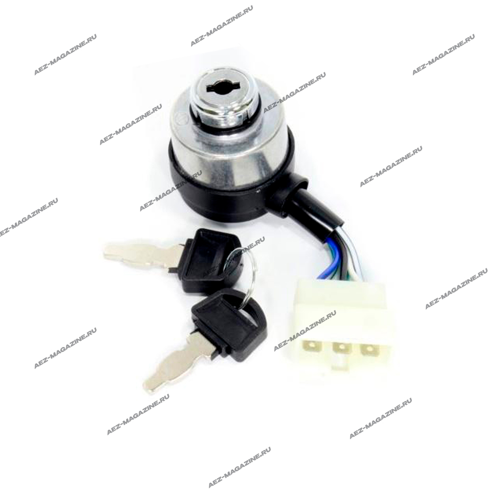 Замки зажигания для генератора в комплекте с ключом: B - 6 фишек