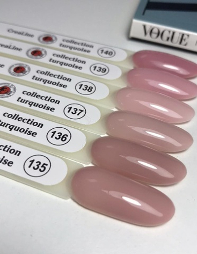 CreaLine Набор гель-лаков 6шт по 10 мл тон 135-140