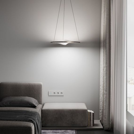 Подвесной светодиодный светильник Eurosvet Occhio 40027/1 LED серый