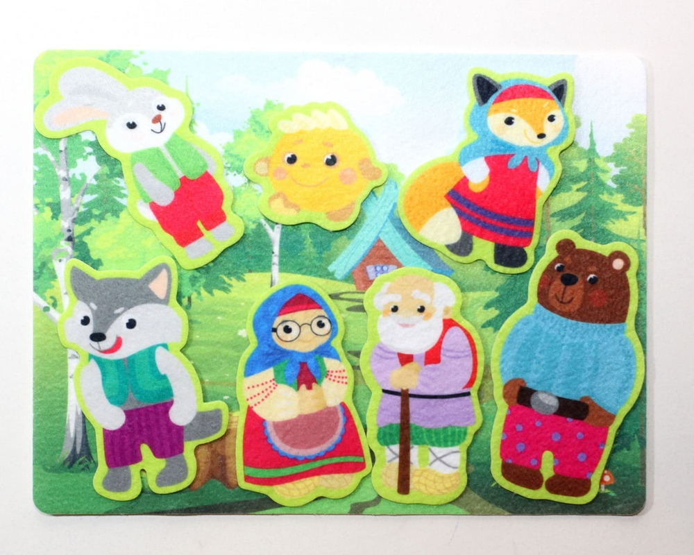 Набор из фетра на липучках Колобок
