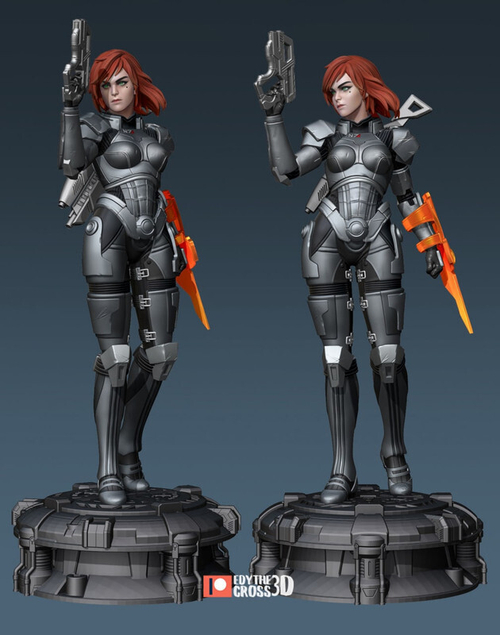 Shepard Шепард female mass effect Коллекционная Фигурка Аниме