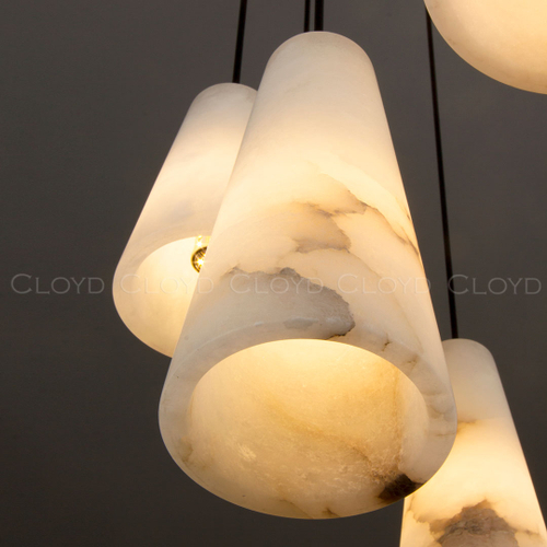 Подвесной светильник Cloyd ANNEX P1 / выс. 25 см - алебастр - латунь (арт.12352)