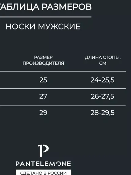 Термоноски мужские Pantelemone, PNT-003,черные