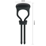 Эрекционное кольцо с фиксацией и вибрацией Curitis