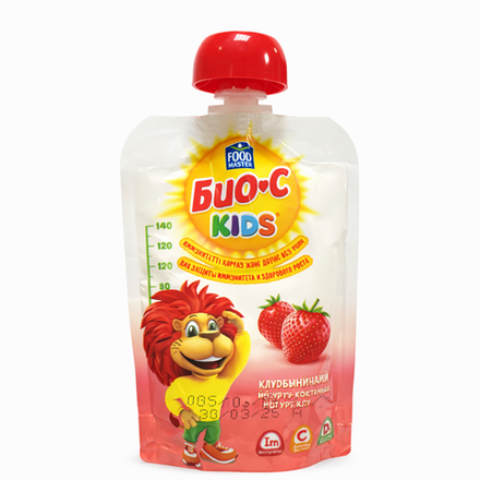 Йогурт питьевой Био-С Kids Food Master Клубника 90 гр