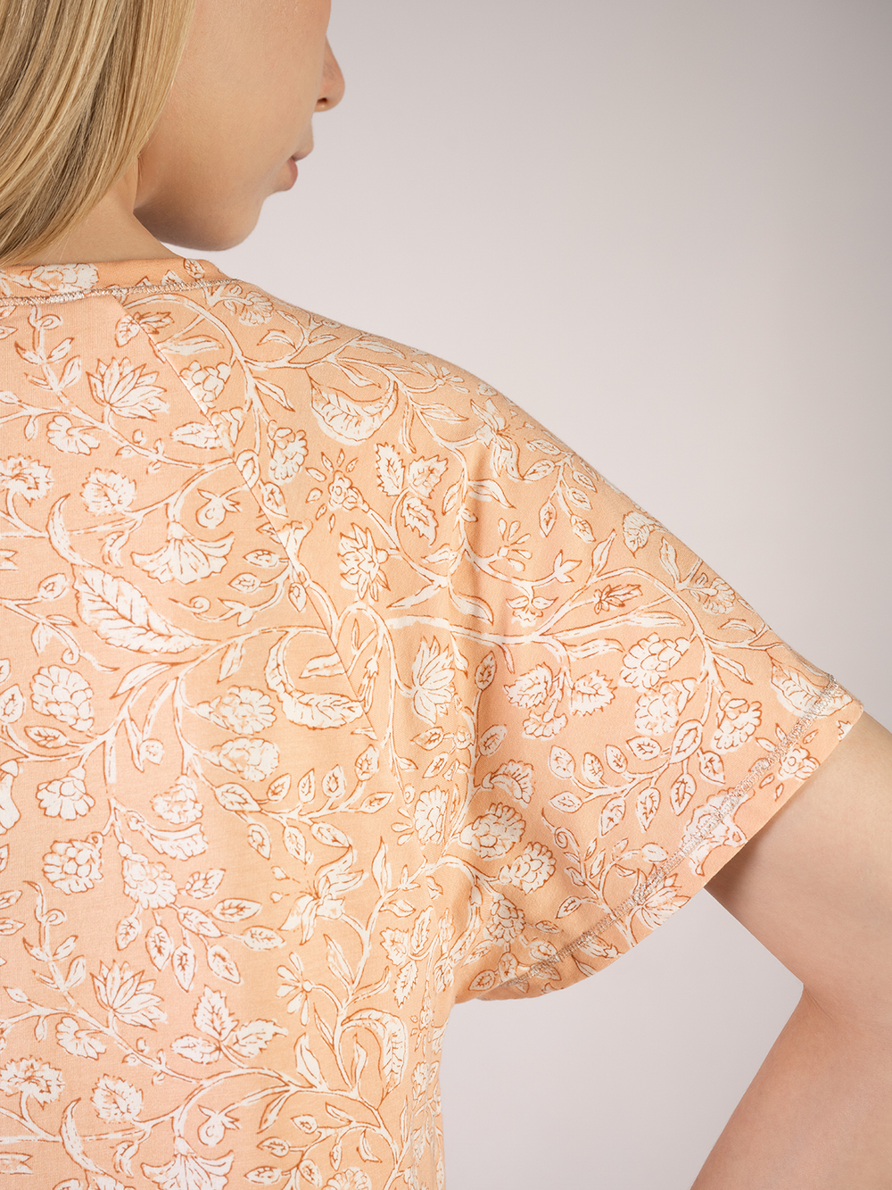 Женская персиковая сорочка (Арт. 5060SDX)