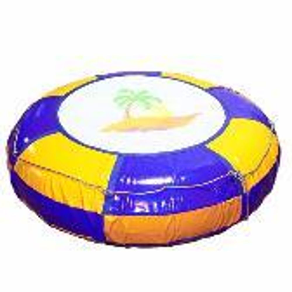 Надувной батут синий/желтый