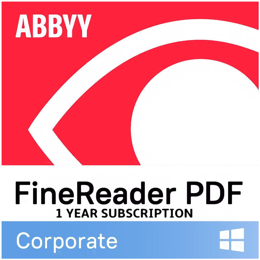 ABBYY FineReader PDF Corporate, Single User License (ESD), Subscription, 1y