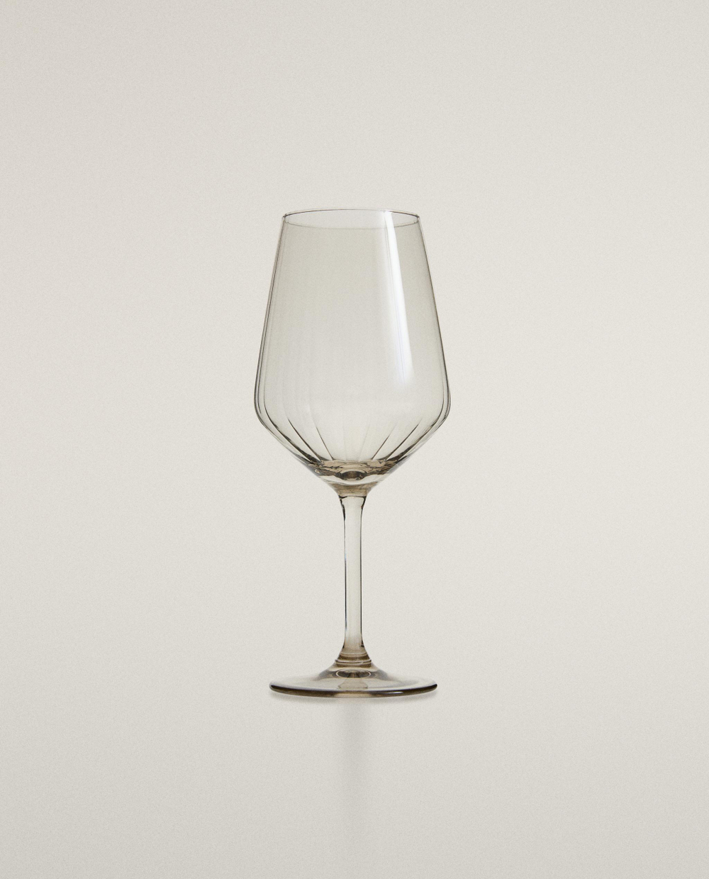 Zara Home бокал из стекла, цвет серый, 21.7 см