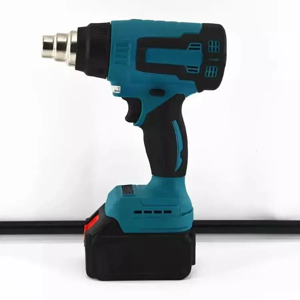 Фен строительный аккумуляторный Makita, тепловой пистолет Макита 2 аккумулятора