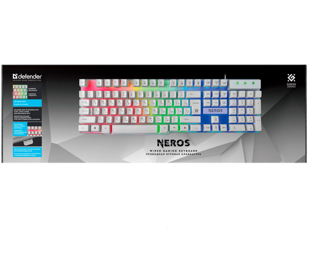 Клавиатура игровая проводная Defender GK-147 Neros