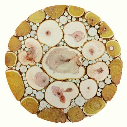 Подставка большая "Круг" из можжевельника и скумпии