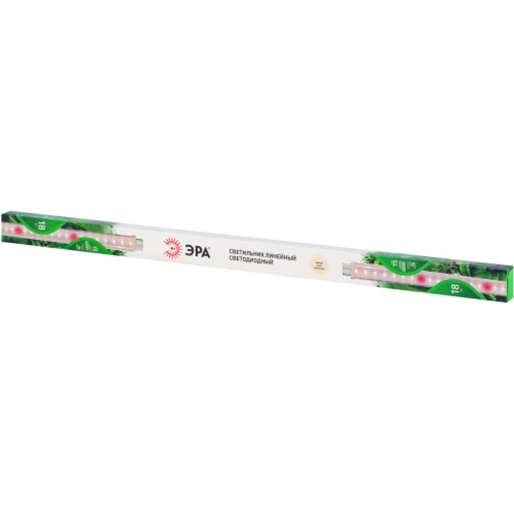 Светильник для растений фитолампа светодиодная линейная ЭРА GREEN LINE ФИТО-18W-PFR-GR полного спектра 18 Вт | Линейные фито светильники