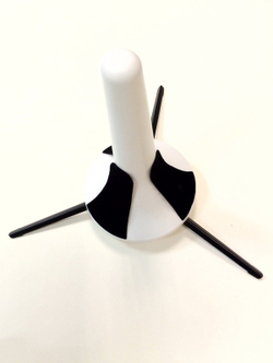 Подставка для трубы белая