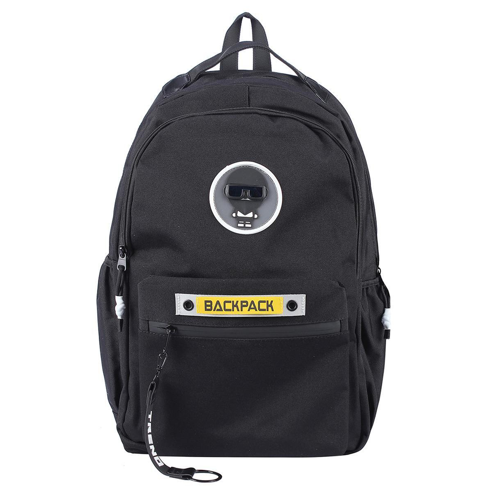 Рюкзак молодежный "Karl" 30*13*47см, 2 отделения, 3 кармана, черный