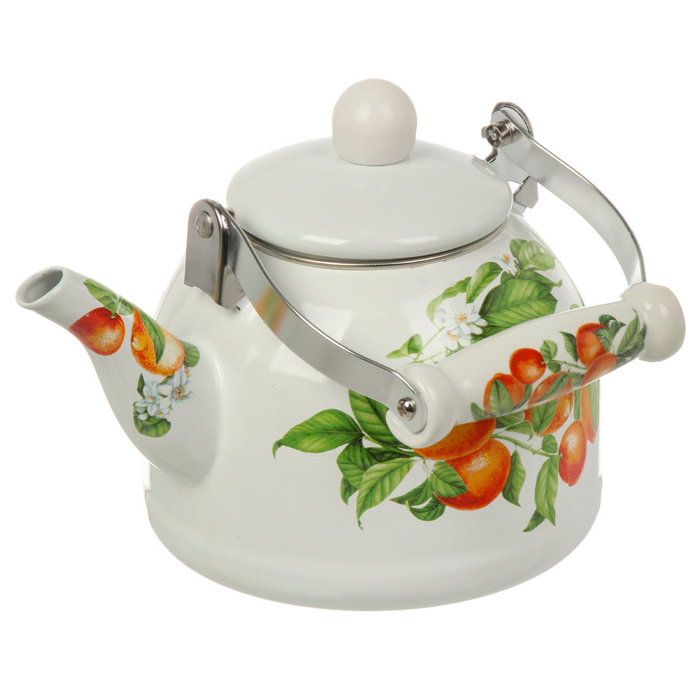 Чайник сталь, эмал, 2 л, Daniks, Mandarin, индукц