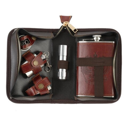 GAEM Набор с фляжкой 220 мл, 5 в 1, L11 W7 H18,5 см