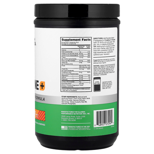 Optimum Nutrition, Creatine +, апельсин и маракуйя, 720 г (1,58 фунта)