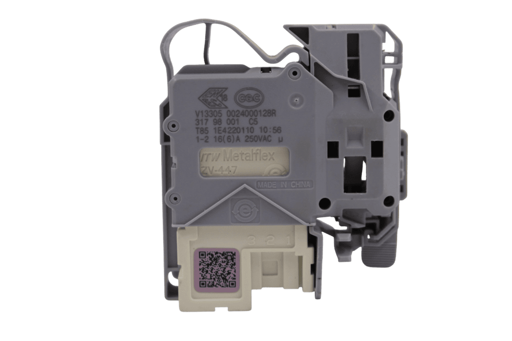 Устройство блокировки люка (УБЛ) 0024000128R стиральной машины Haier, Candy, Weissgauff