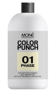 Mone Professional Кислотная смывка Активатор COLOR PUNCH 01 PHASЕ, 500 мл