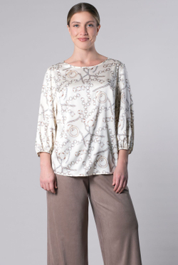 Блузка женская Mila Bezgerts 3246ЛП, цвет цепи, размер 46-164