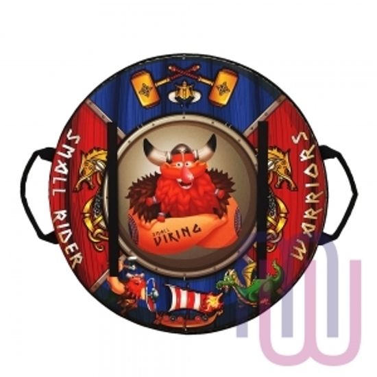 Ледянка-щит с ремнями, мягкая Small Rider Slider 55 см, викинг