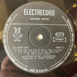 Винтажная виниловая пластинка LP ElectricCord Aerobic Music Румынское Диско (Румыния 1987)