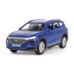 Модель ин. мет. "Hyundai Santa Fe Soft" 12см, двери, багаж, синий, в коробка SANTAFE2-12FIL-BU (Технопа