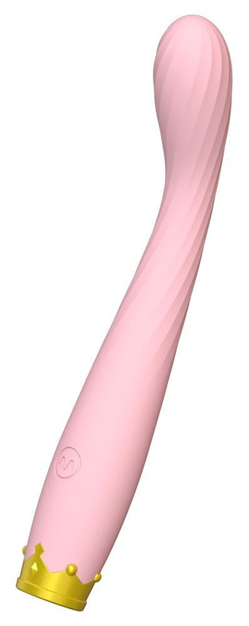 Розовый вибратор для точки G - 17,8 см.
