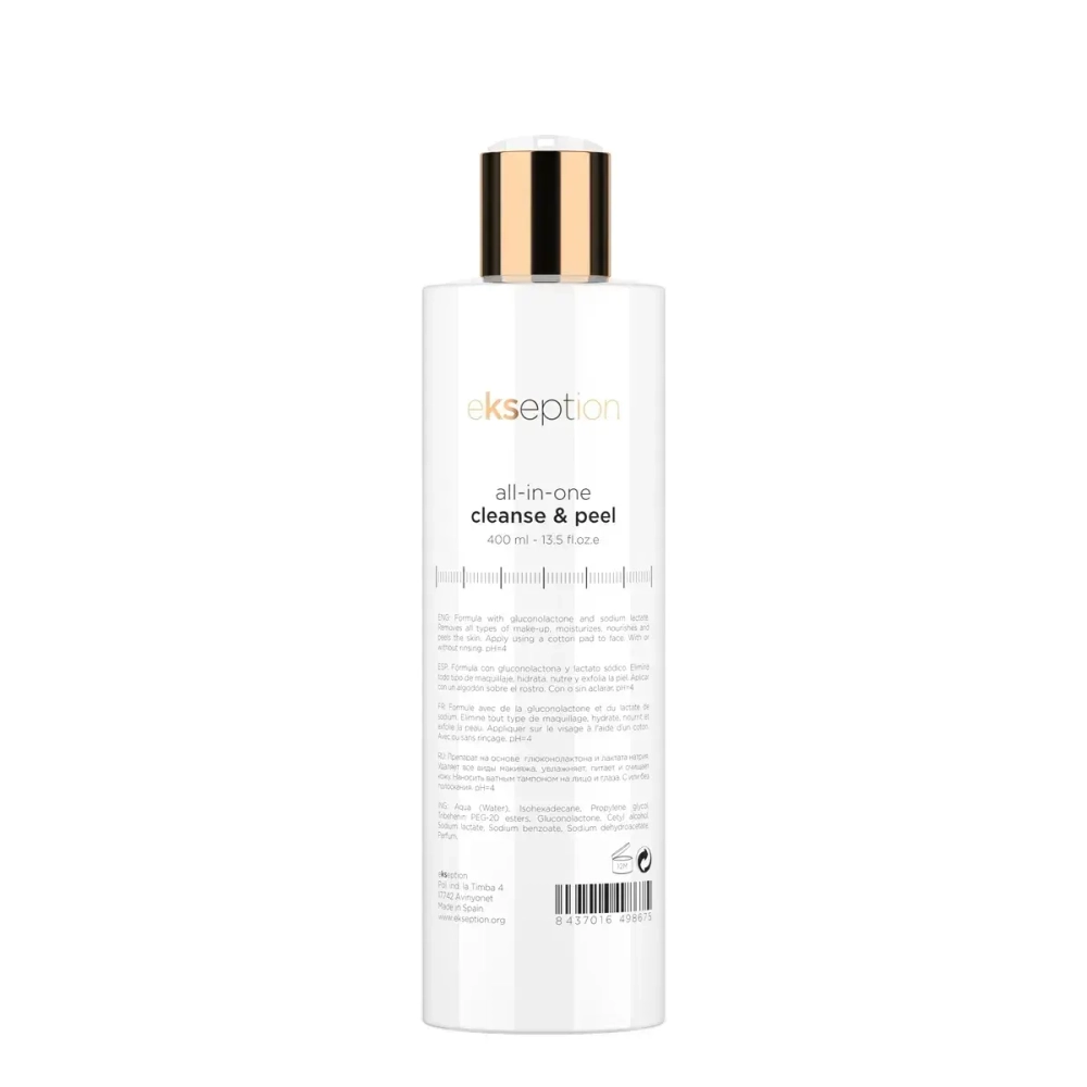 Ekseption All-in-One Cleanse & Peel , 400 мл, Молочко для очищения кожи и эксфолиации