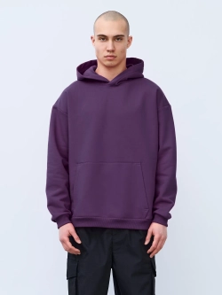 Худи оверсайз без начеса (базиликовый)