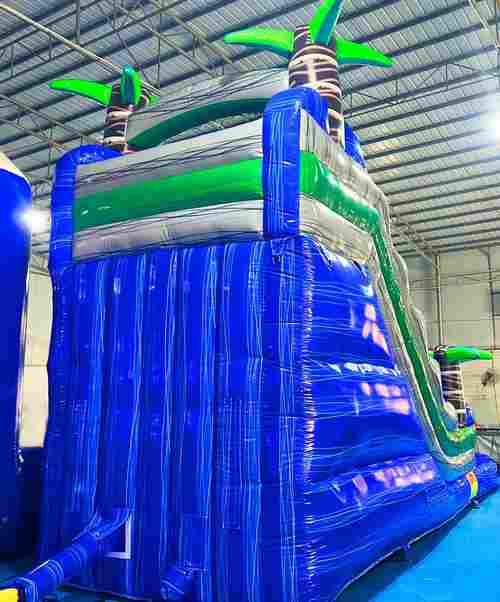 Водная горка с бассейном «Синий оазис» 9×3,5×5,5 м