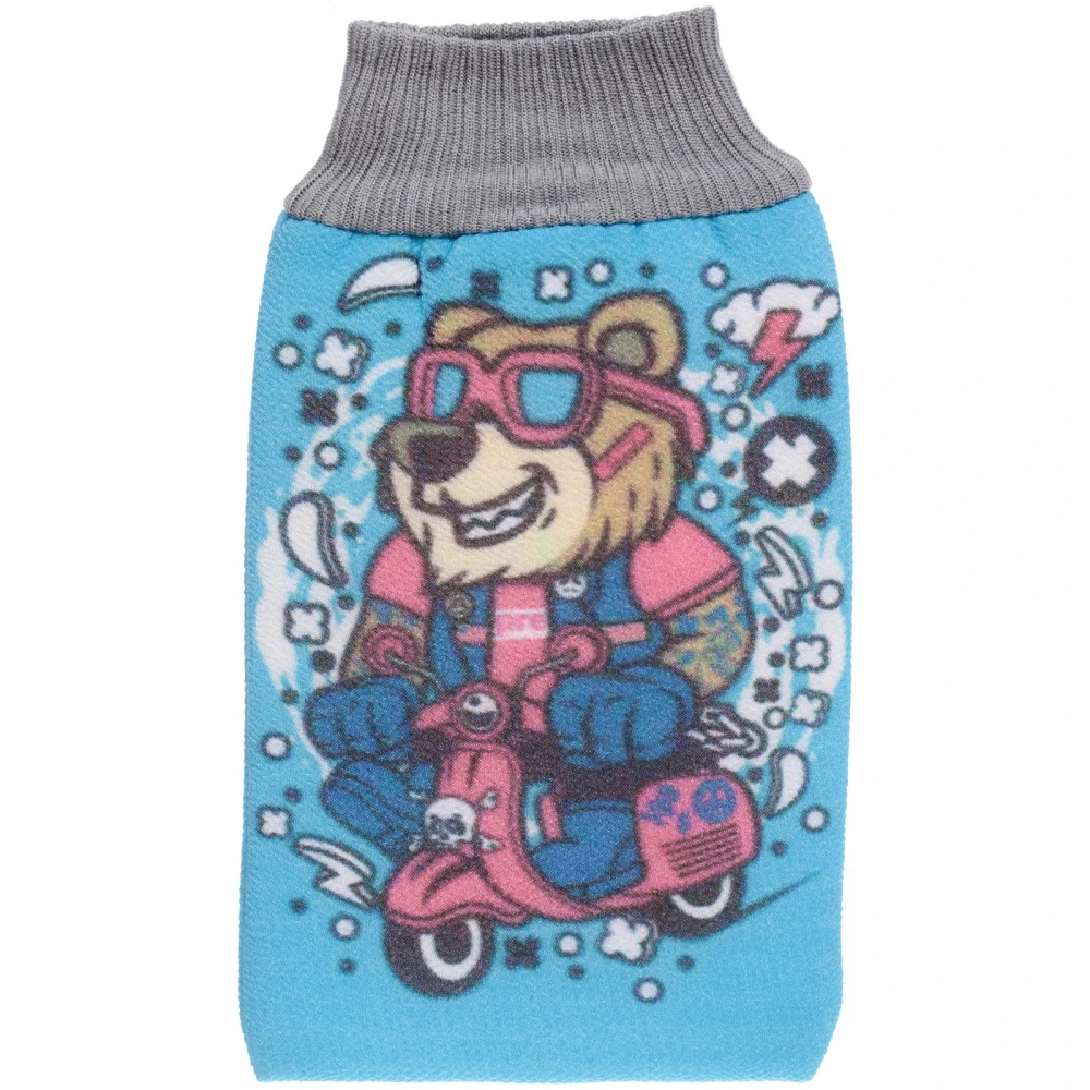 Мочалка-варежка для тела детская «MIR KRASOK», мишка Ральф, цвет как на фото, 20*14см, (ZIP пакет)