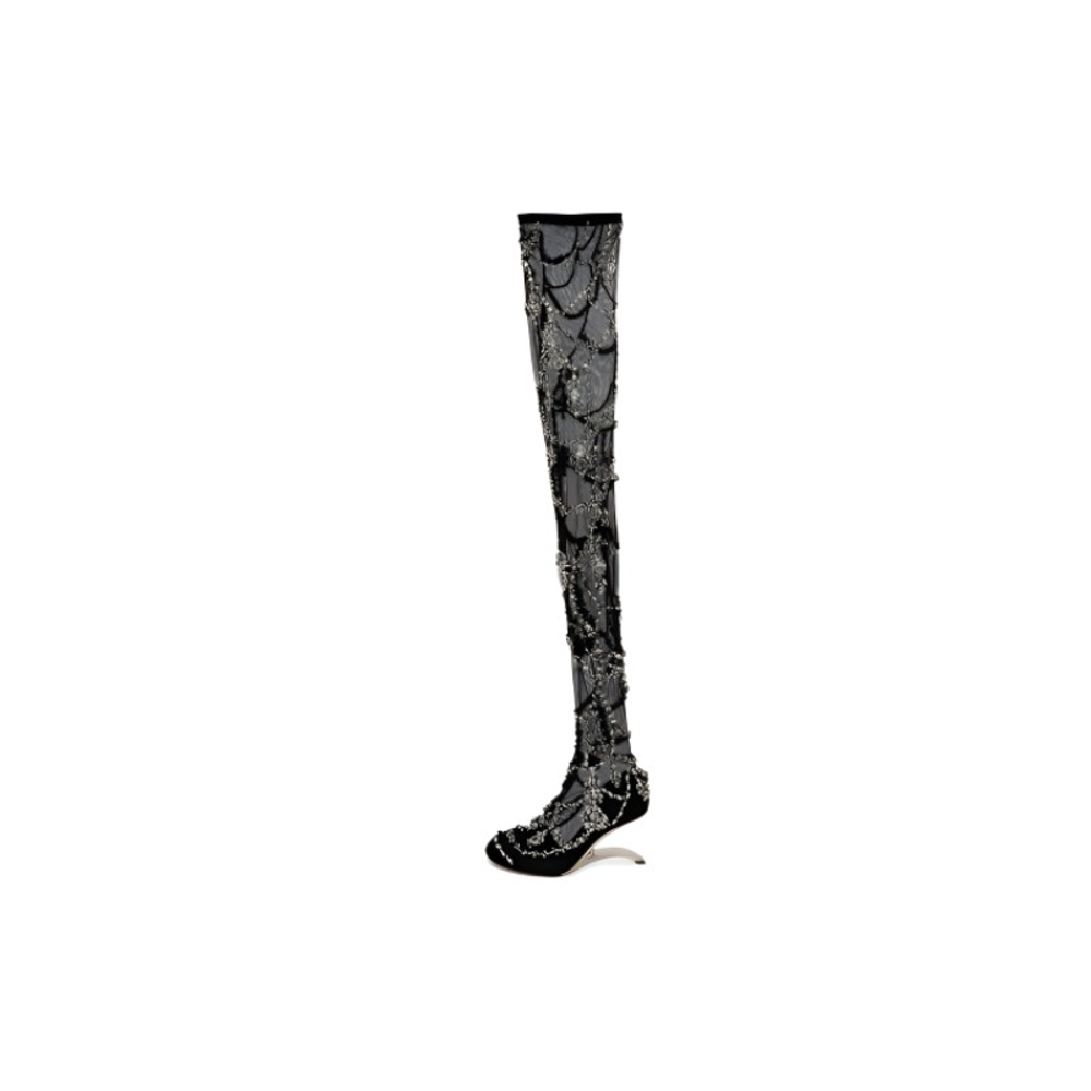 Alexander McQueen Arc Long Shaft Boots Women"s Black