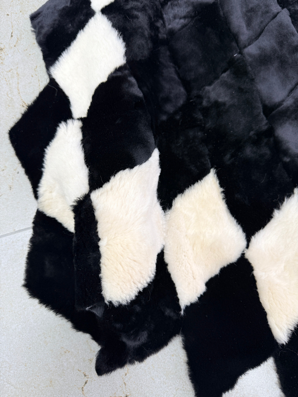 Покрывало меховое ковер из шкуры овчины