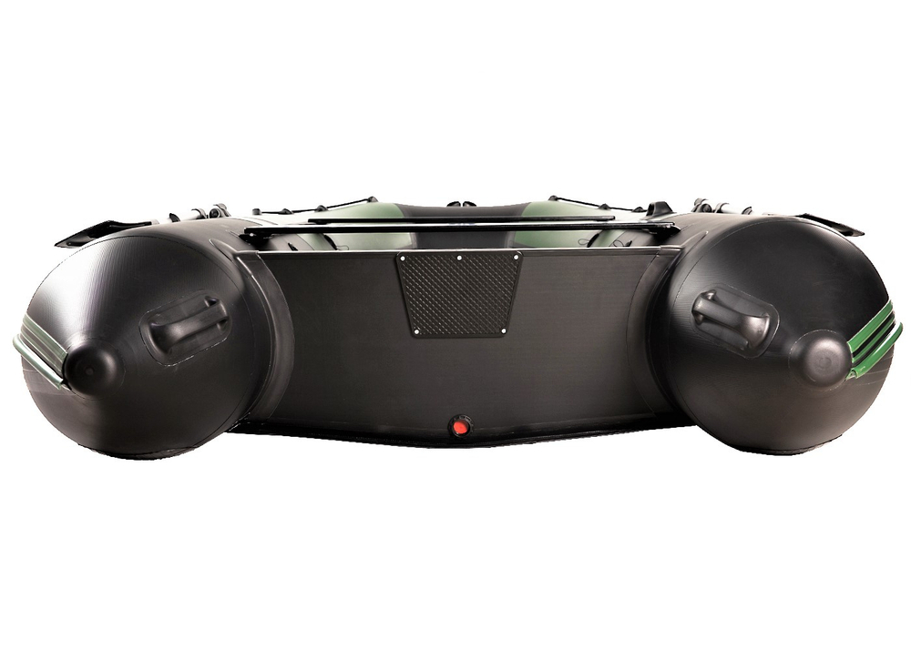 YACHTMAN-320 СК INTERCEPTER (Яхтман) зеленый-черный (лодка ПВХ под мотор с усилением)