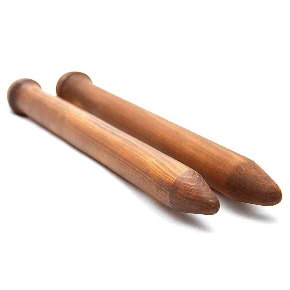 Деревянные спицы для вязания из древесины сосны 40мм/400мм. N18