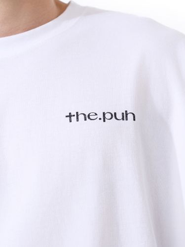 Белая оверсайз футболка с логотипом