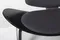 Кресло Shell черное с черным сиденьем