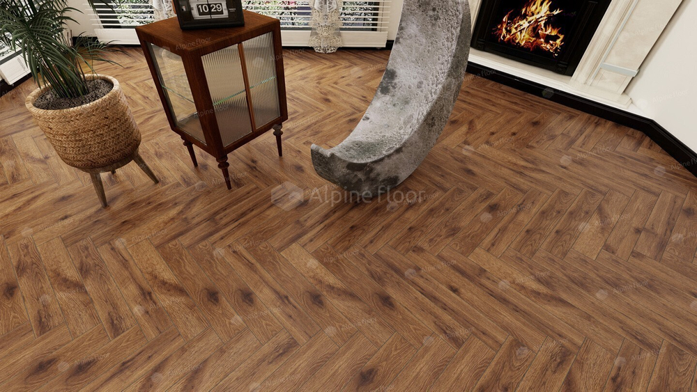 Ламинат Alpine Floor Herringbone 12 Дуб Умбрия LF105-11