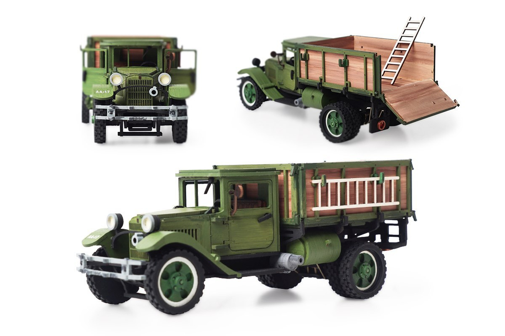 Конструктор 3D деревянный Lemmo Грузовик "Полуторка" Кузов