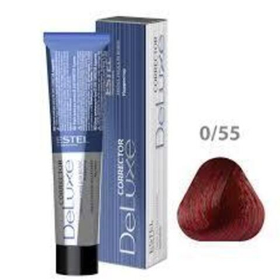 0/55  Краска-уход De Luxe, красный (Correct)