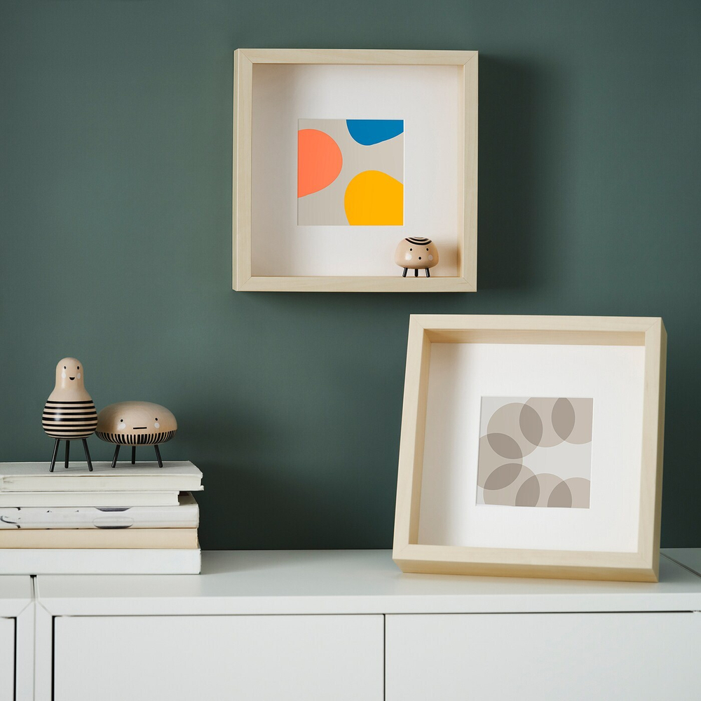 IKEA SANNAHED  (ИКЕА САННАХЕД)  -  Рамка, имитация березы, 25x25 см