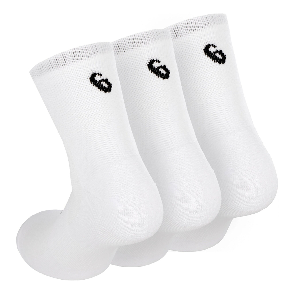 ASICS Quarter Sports Socks 3 Pack - White, Black