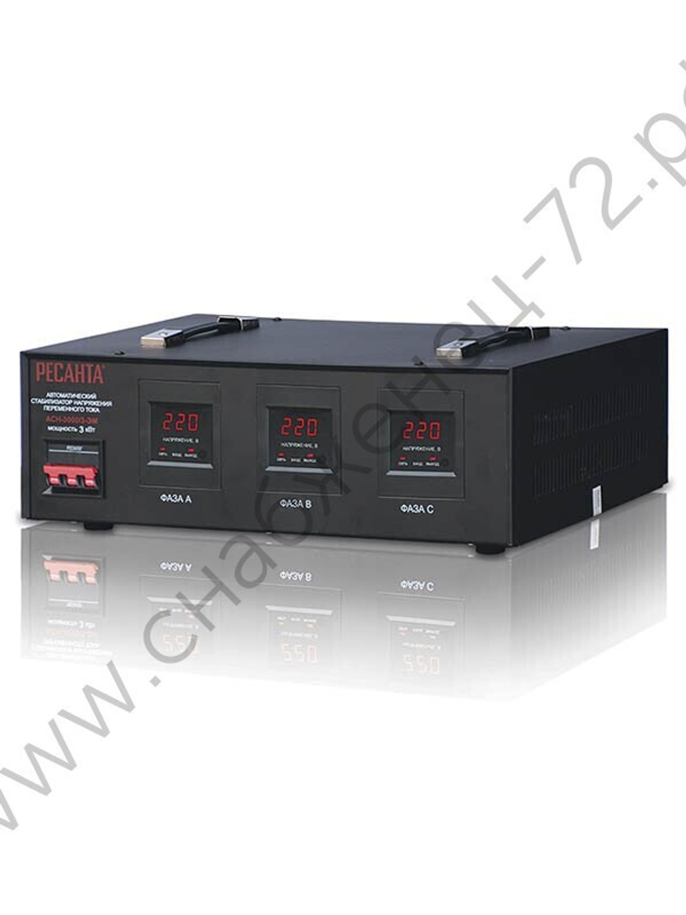 Стабилизатор напряжения РЕСАНТА АСН-3000/3-ЭМ