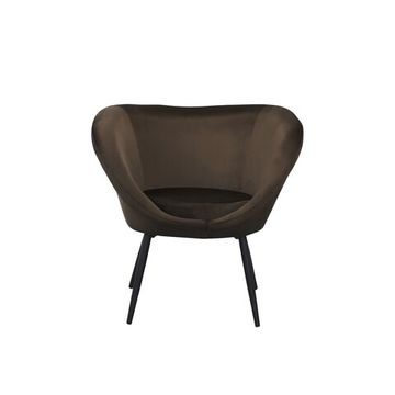 Ozome Кресло из коричневого бархата Испания La Forma