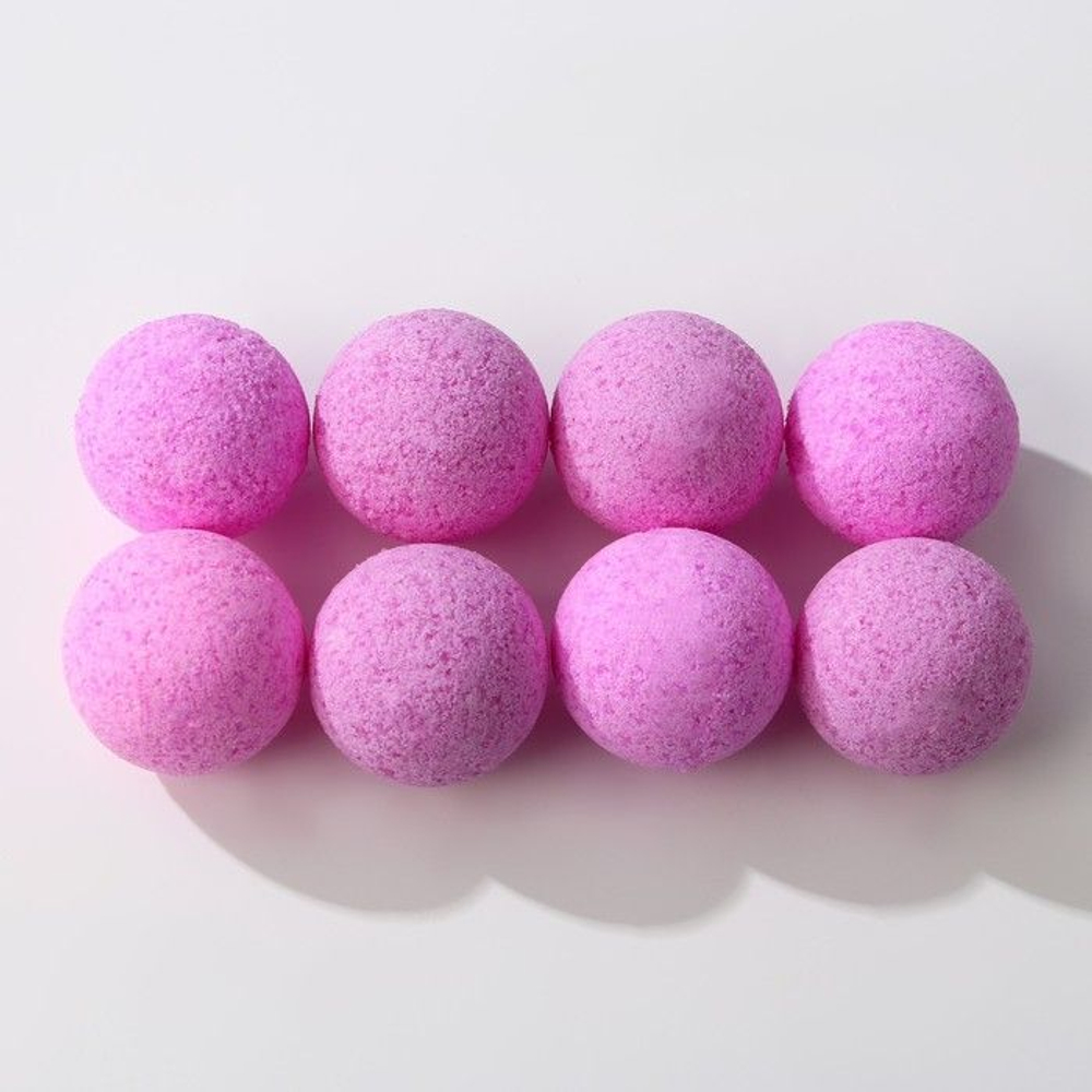 Набор из 8 бомбочек для ванны «Ты настоящая бомба» с ароматом малины