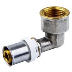 Угольник STI пресс латунь ДН 16х 1/2х90гр ВР