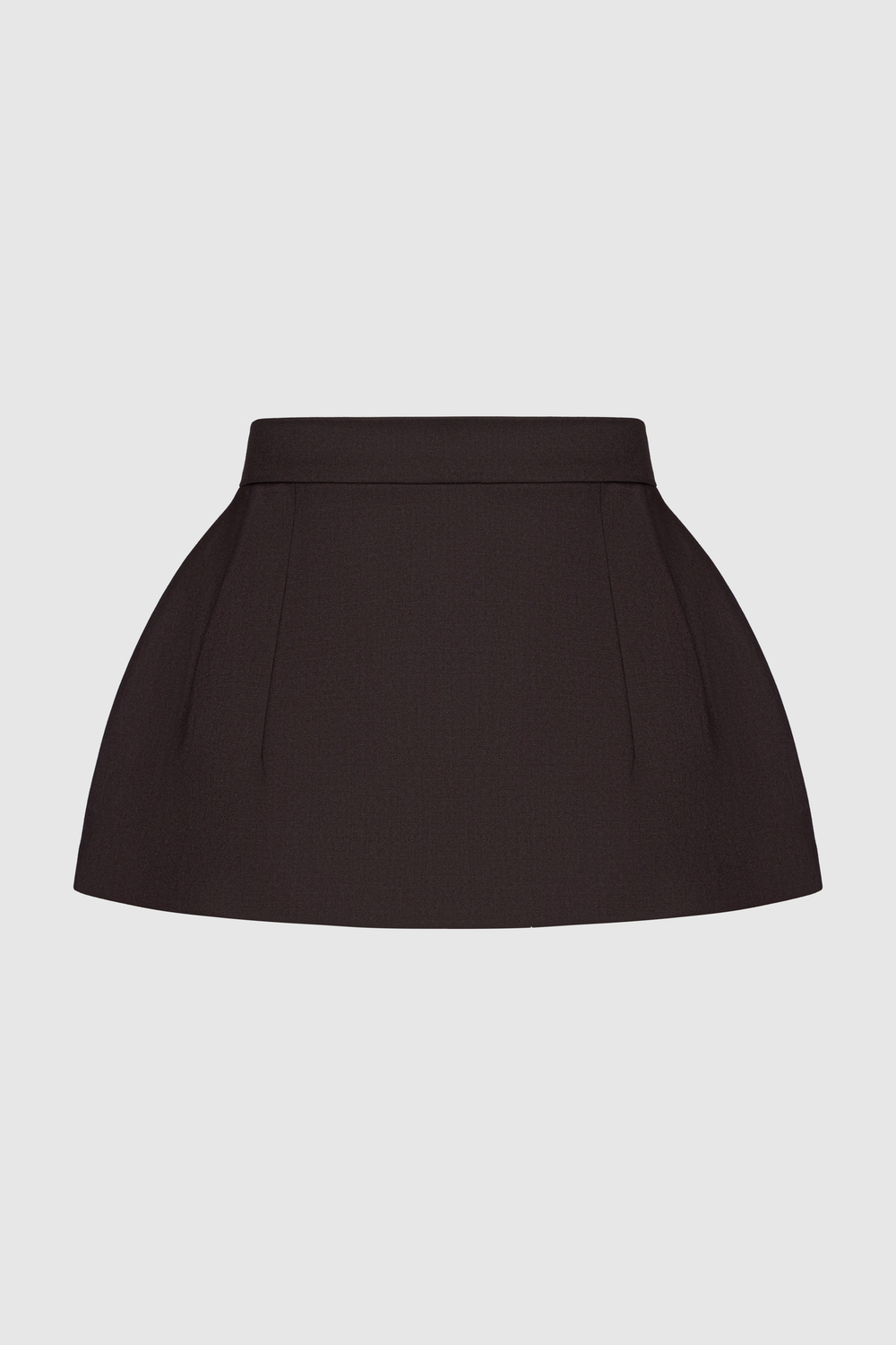 Баска винного цвета из костюмной ткани